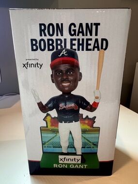 Ron Gant Atlanta Braves Blue & Red Bobblehead by Xfinity